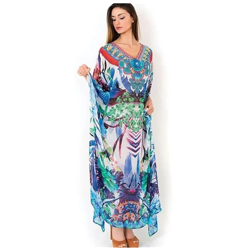 2021 шифоновая Пляжная накидка купальный костюм для женщин плавания парео Пляжное