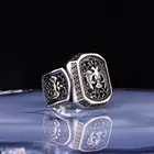 925K Стерлинговое Серебро Selcuklu символ мотив, дизайн орла османка ювелирные изделия ручной работы подарок для мужчины Классическая коллекция Изысканная мода