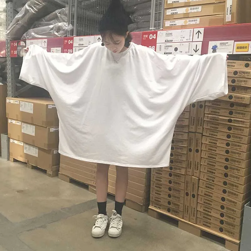 Толстовка NiceMix в стиле Харадзюку женские пуловеры однотонные свободные длинные