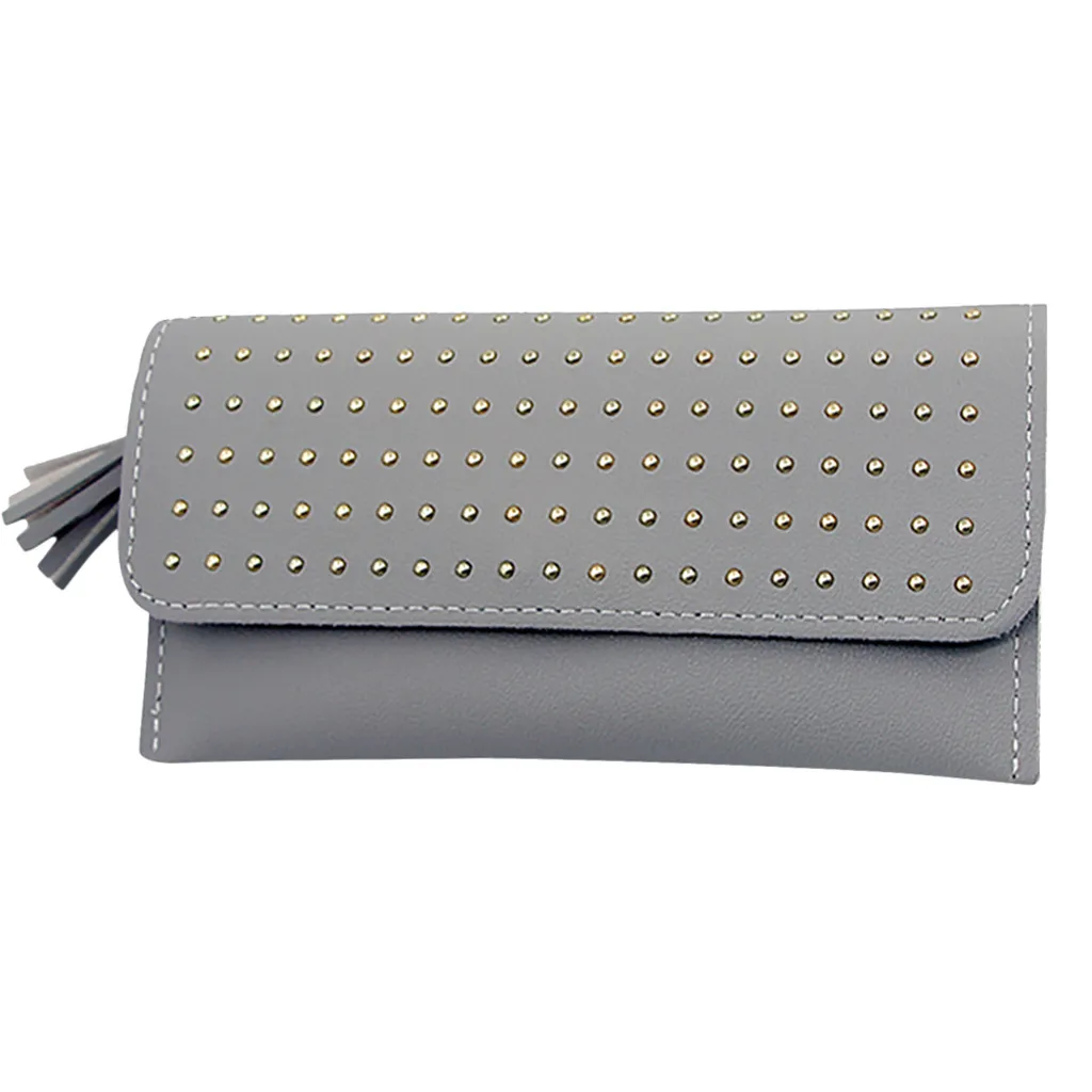 Длинный кошелек женские кошельки Роскошный с кисточкой дизайнерские брендовые