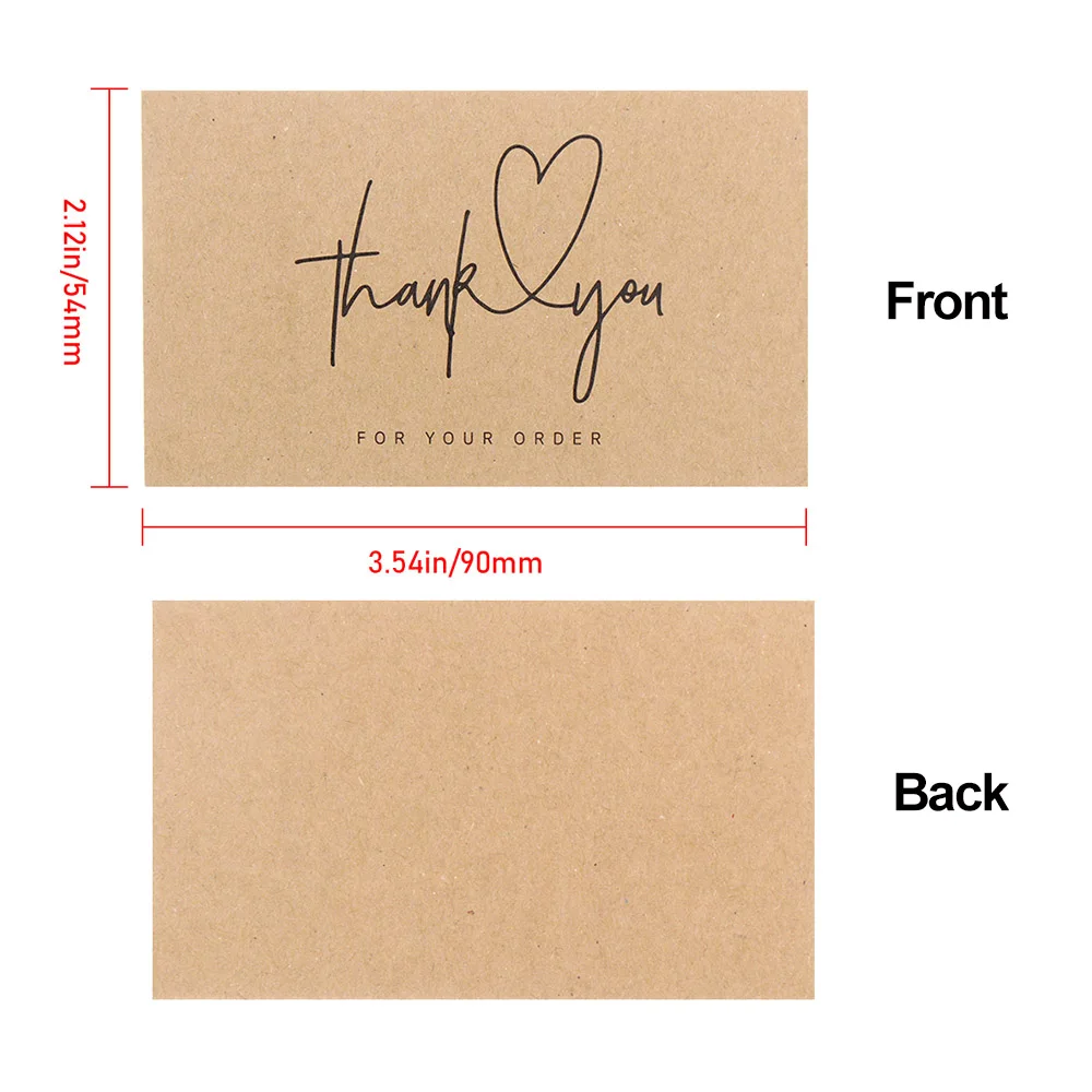 30Pcs Greeting Tags Thank You For Your Order Kraft Paper Card For Small Business DIY Crafts Gift Decoration Card Online Retail images - 6