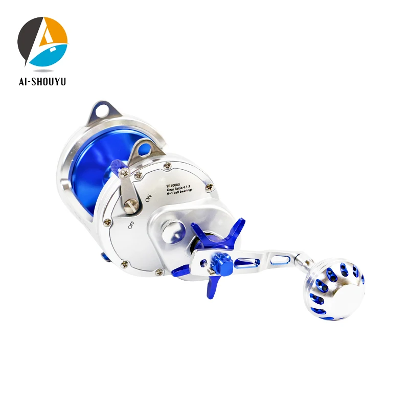 Металлическая Рыболовная катушка TR10000 для рыбалки на лодке морской с троллем