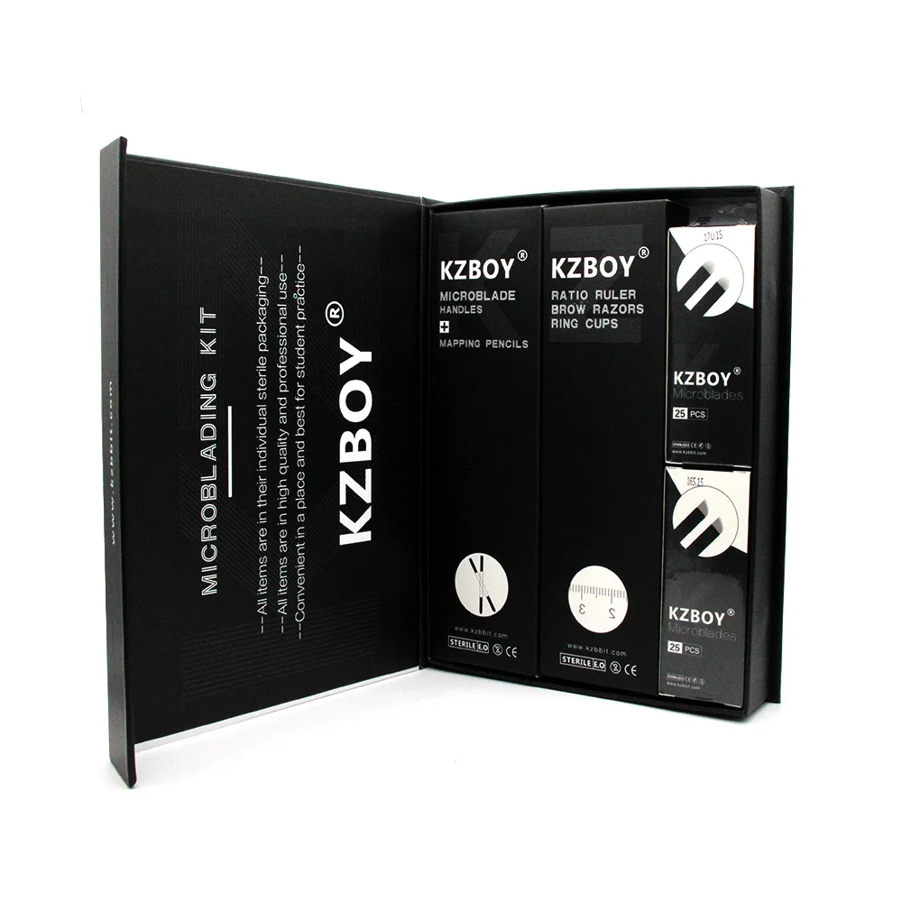 

KZBOY, Улучшенные технические микроблестки, товары для перманентного макияжа, подводка для бровей и губ, обучающий