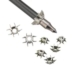 11g целевые очки наконечник для стрелы дзюдо наконечники стрел 8 лапа точки на открытом воздухе стрельба из лука аксессуары 2 шт.