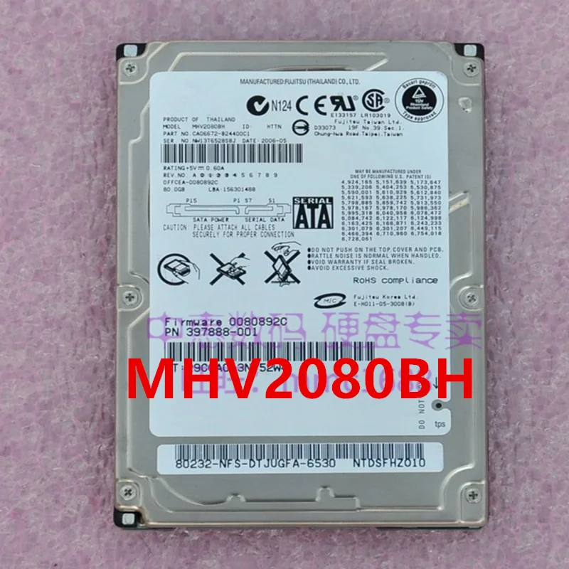 

Almost New Original HDD For Fujitsu 80GB 2.5" 8MB SATA 5400RPM For Notebook HDD For MHV2080BH