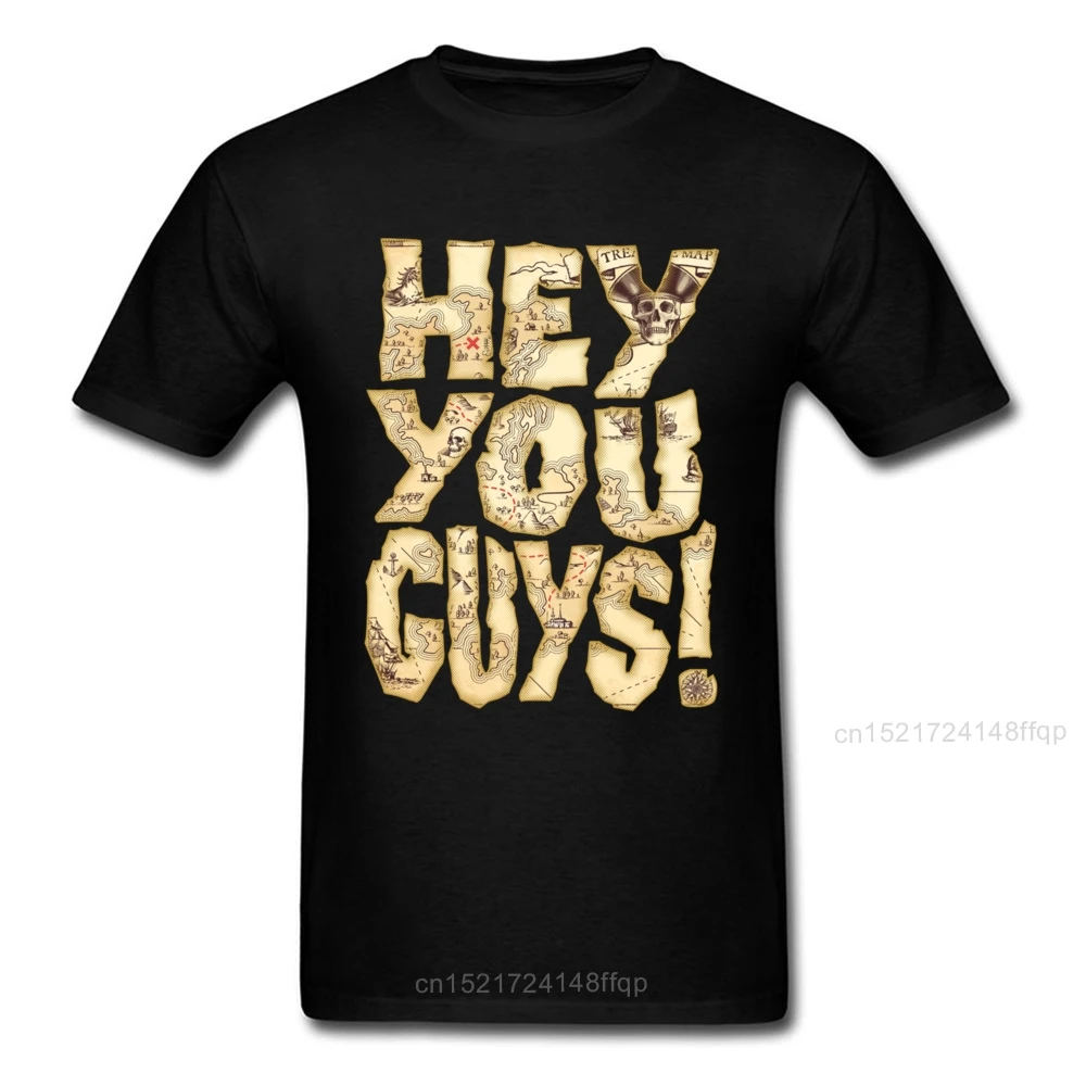 Мужская хлопковая футболка черная в стиле ретро с надписью Hey You Guys Adventure