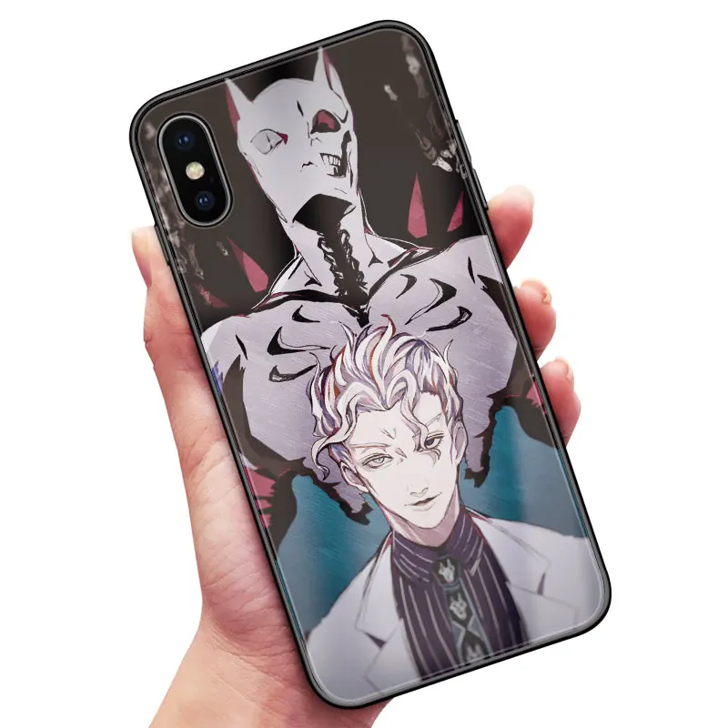 Необычные приключения Джоджо аниме Coque чехол из закаленного стекла для телефона чехол для iPhone6s 7 8 Plus X XR XS 11 PRO MAX - Цвет: Jojo 52