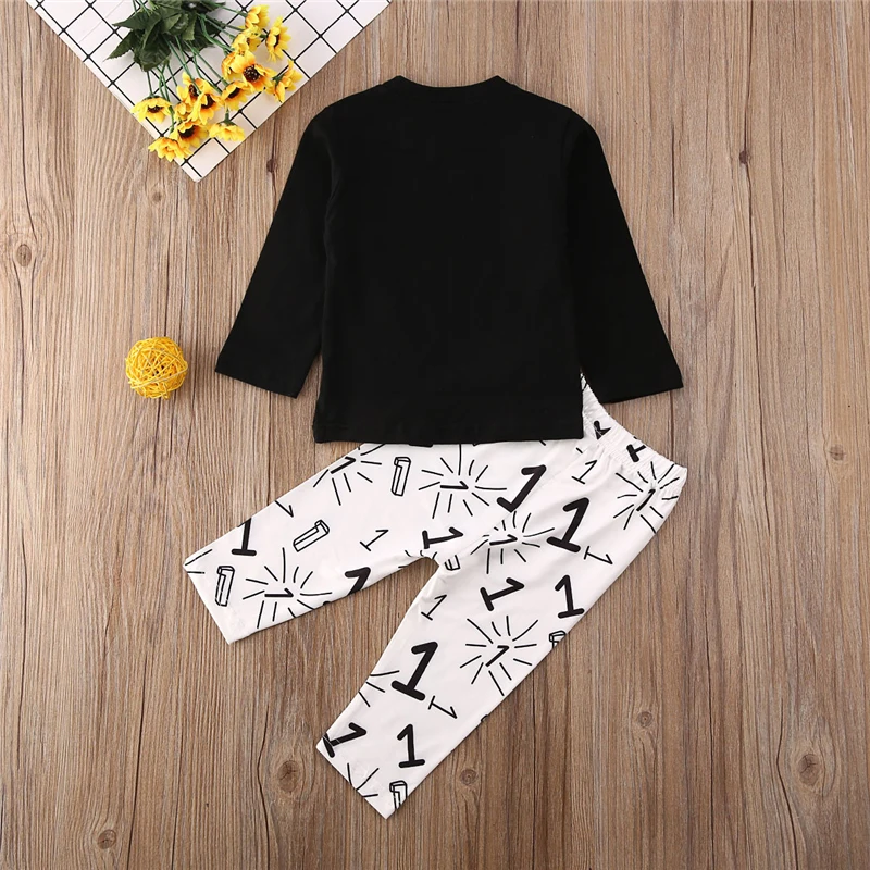 Футболка с надписью и брюки для мальчиков 3-24 м | Мать ребенок