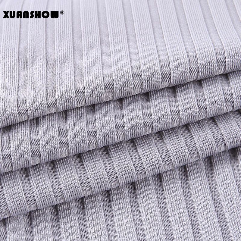 

XUANSHOW Stripe Fitness Tracksuit Set Women Sexy Ruched Lace up Crop Top Sports Leggings Fitness Sportswear Lady Two Piece Sets