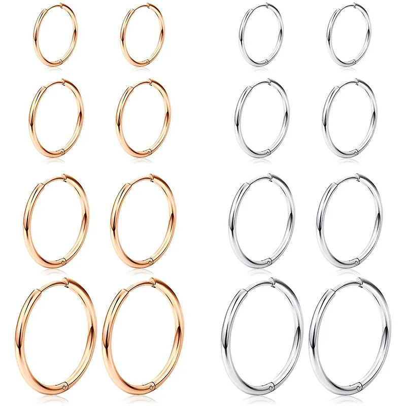 Серьги кольца для хрящевых тканей бесконечные Сережки сна мужчин женщин