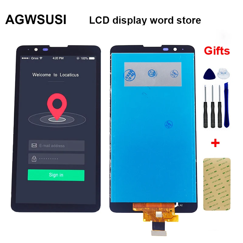 Для LG Stylus 2 LS775 K520 K540 K520DY ЖК-дисплей монитор экран панель+ сенсорный экран дигитайзер панель сенсор сборка