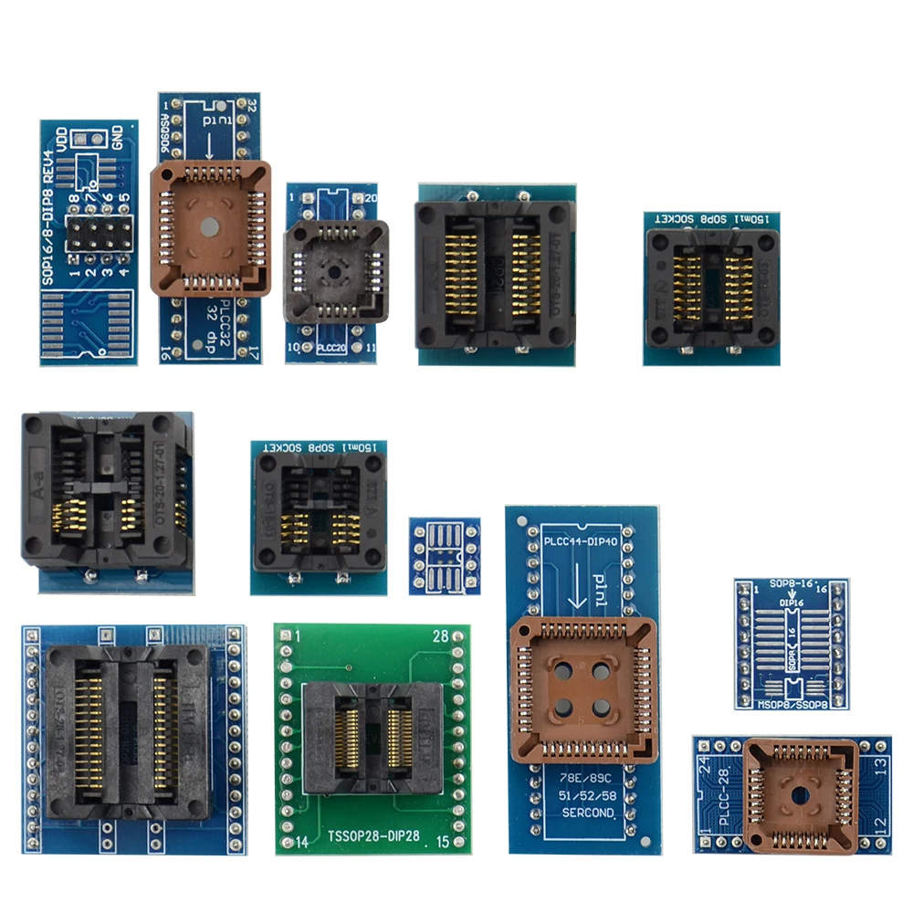 Натуральная 2021 новая Upmely 13 шт. Универсальный сокет адаптера + IC экстрактор для