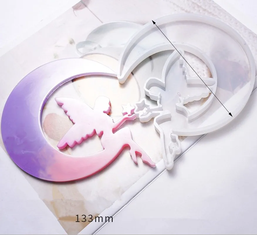 

Resin Crystal Epoxy Mold Animal Cat Moon Casting Silicone Mould DIY Crafts Decoration Crafts Making Tools Drop Shipping