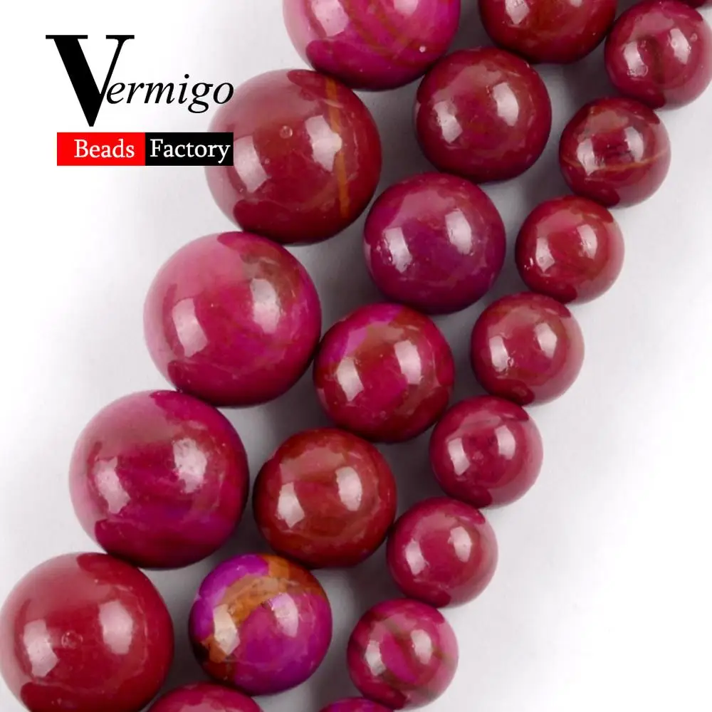 Натуральный камень Sugilite круглые бусины россыпью для изготовления ювелирных