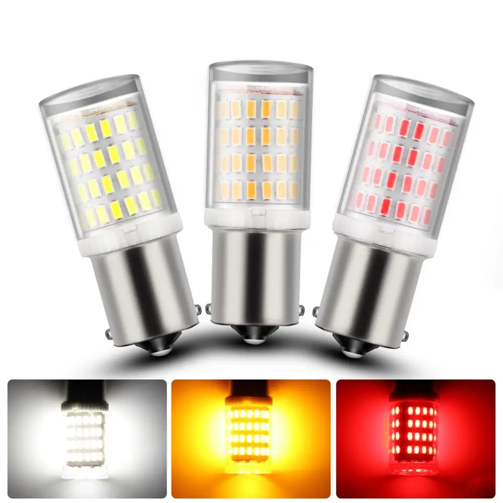 1 шт. 1157 BAY15D P21/5 Вт светодиодный 1156 BA15S P21W Светодиодная лампа R5W R10W S25 поворотники