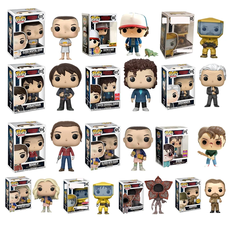 Funko Official Stranger Things Eleven Hopper Demogorgon Джонатан Нэнси Бреннер Джойс экшн-фигура игрушки