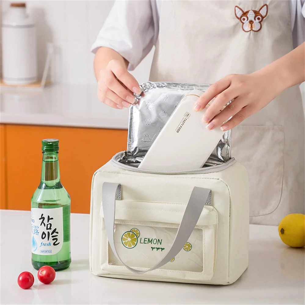 

Waterproof Picnic Lunch Bag Portable Oxford CanvasStorage Bags Tote Bags Food For Lunch Box BagOutdoor picnic bag
