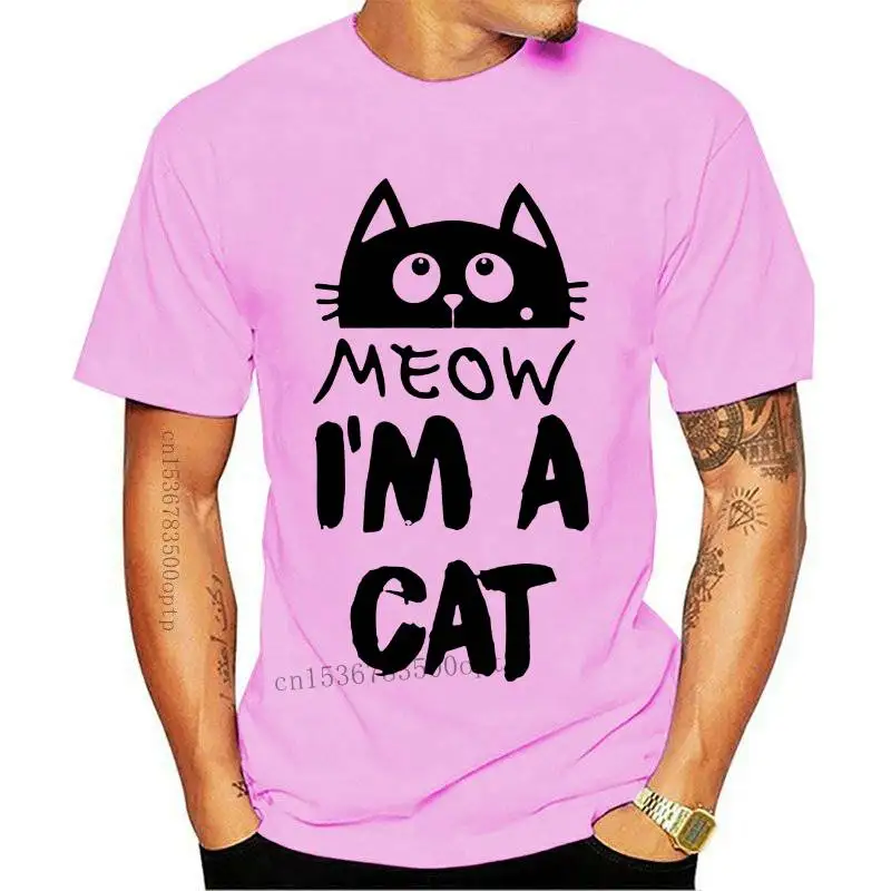 

New 2021 short sleeve 100% cotton lovely cat print men T shirt casual loose men tshirt cool t-shirt male men tee shirts