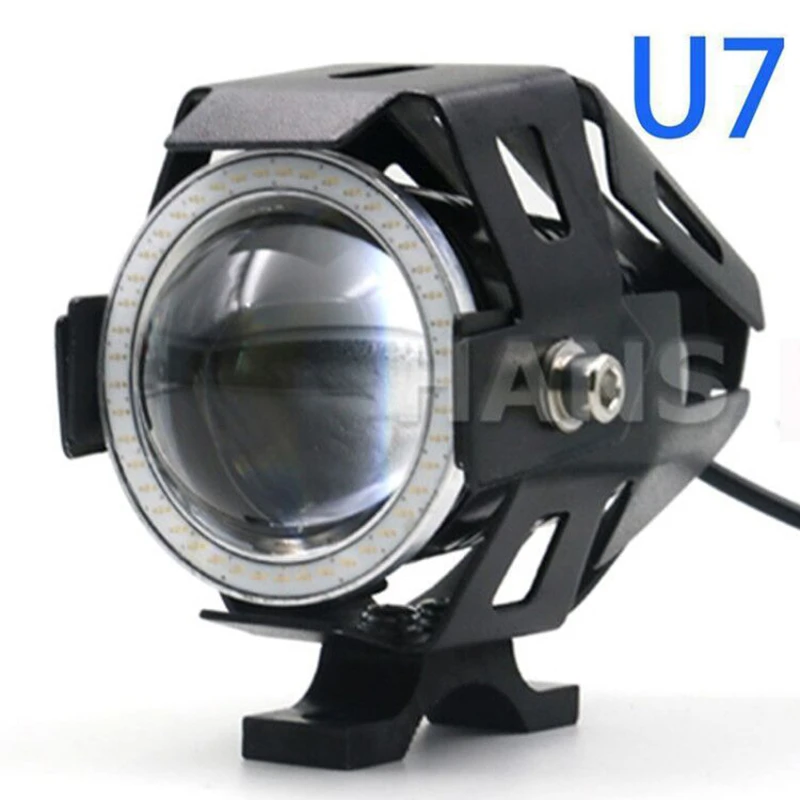 Универсальная мотоциклетная светодиодная фара 12 В, 125 Вт, лм, U7, водонепроницаемая фара для вождения на мотоцикле, уличная фара для мотоцикла, противотуманная фара DRL