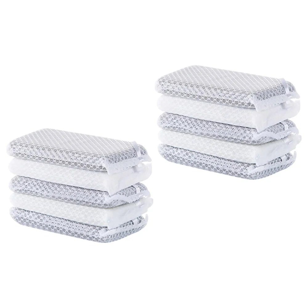 

10Pcs Sponge Scouring Pads Cleaning Pad Reusable Kitchen Dish Washing Sponge