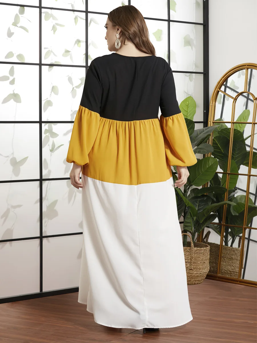 Кафтан мусульманский абайя платье для женщин с длинным рукавом Jubah