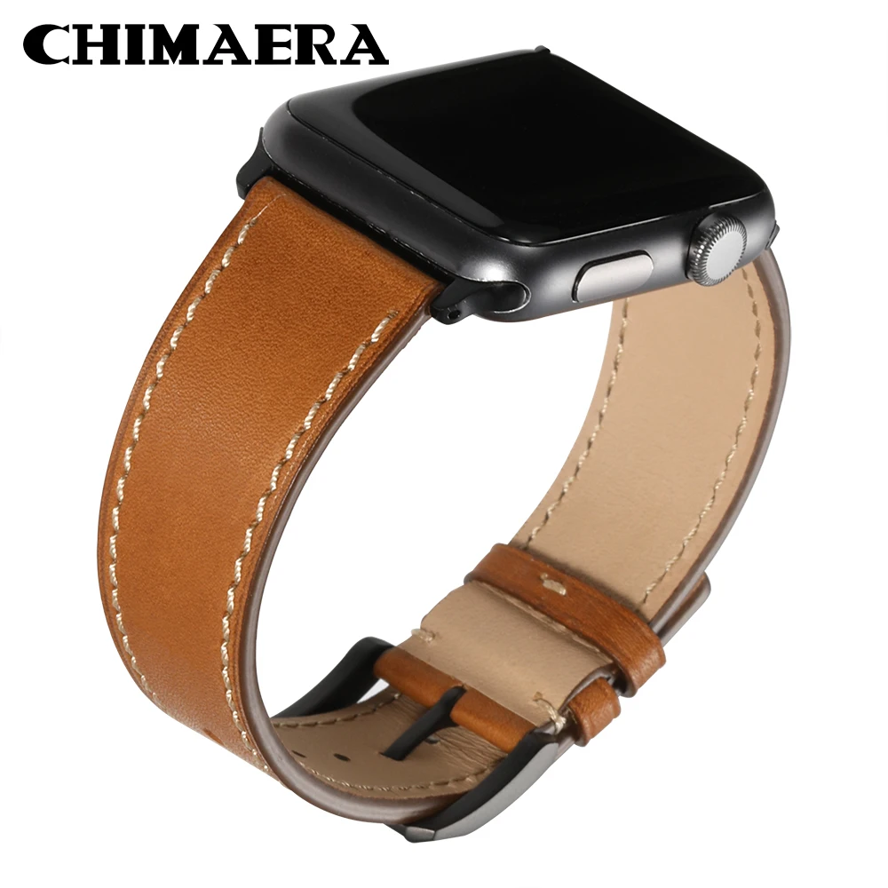 CHIMAERA для наручных часов Apple Watch плечевой ремень кожаный ремешок iWatch Версия 1 2/3/4 38