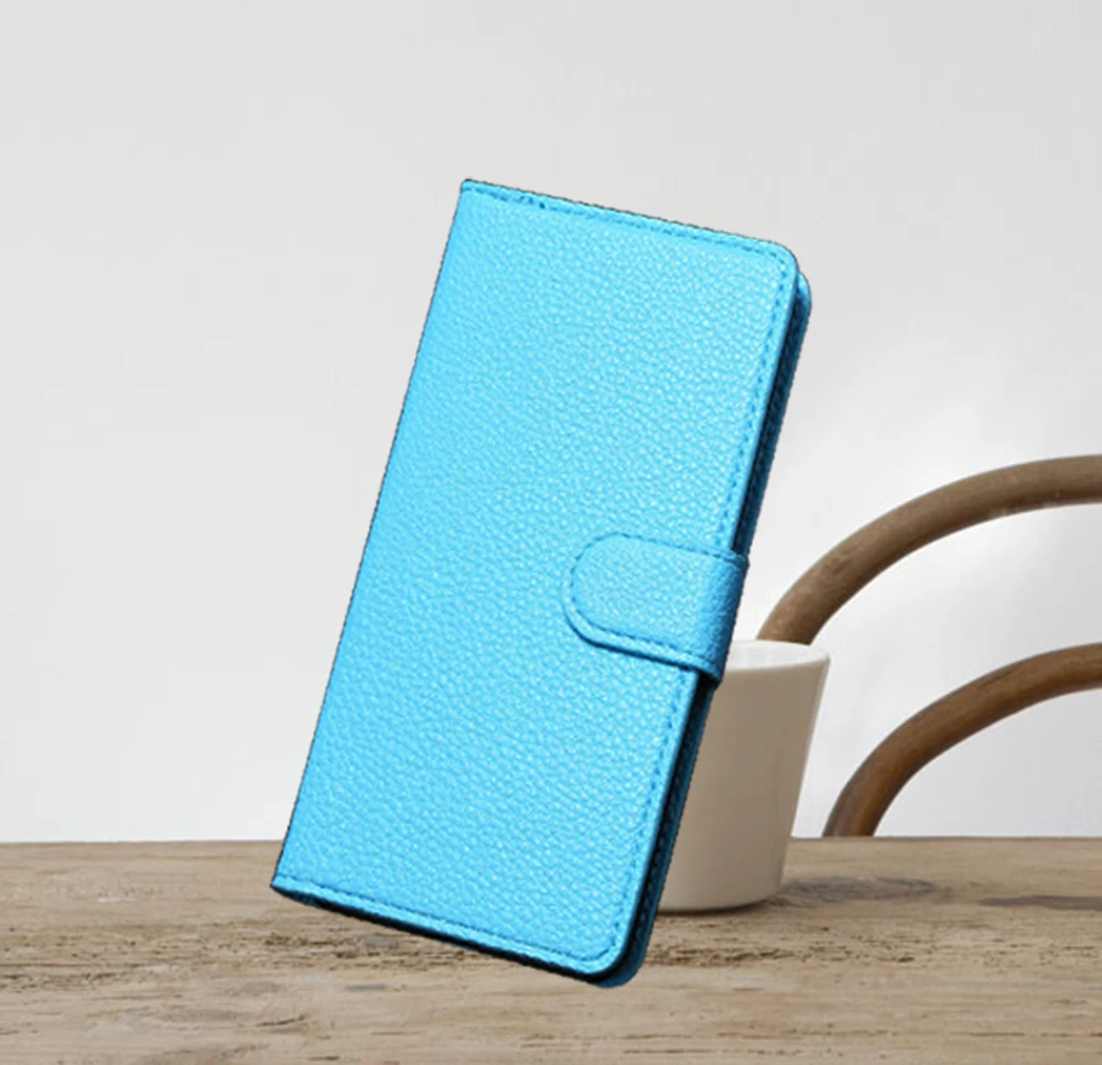 Модный кожаный чехол книжка с бумажником и отделением для ID карт TP Link Neffos X1 Max C5L C5