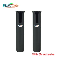 2x 3m adhesive abs plastic rod holders fishing rod spinning accessories durable pole tube mount with no hole bracket socket rack
