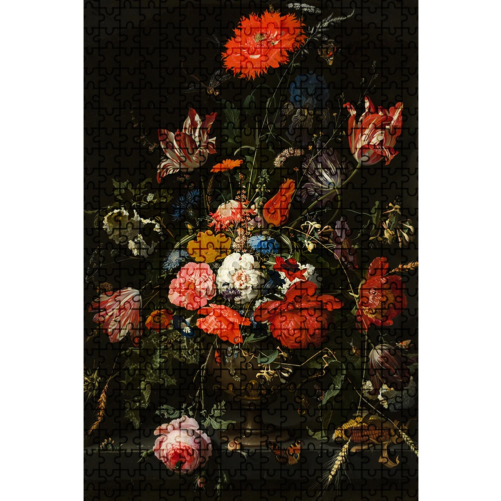 

DIY Flower Jigsaw Puzzle Educational Assembling Game 1000pcs Adults Children Toy Educational Learning Study Gifts