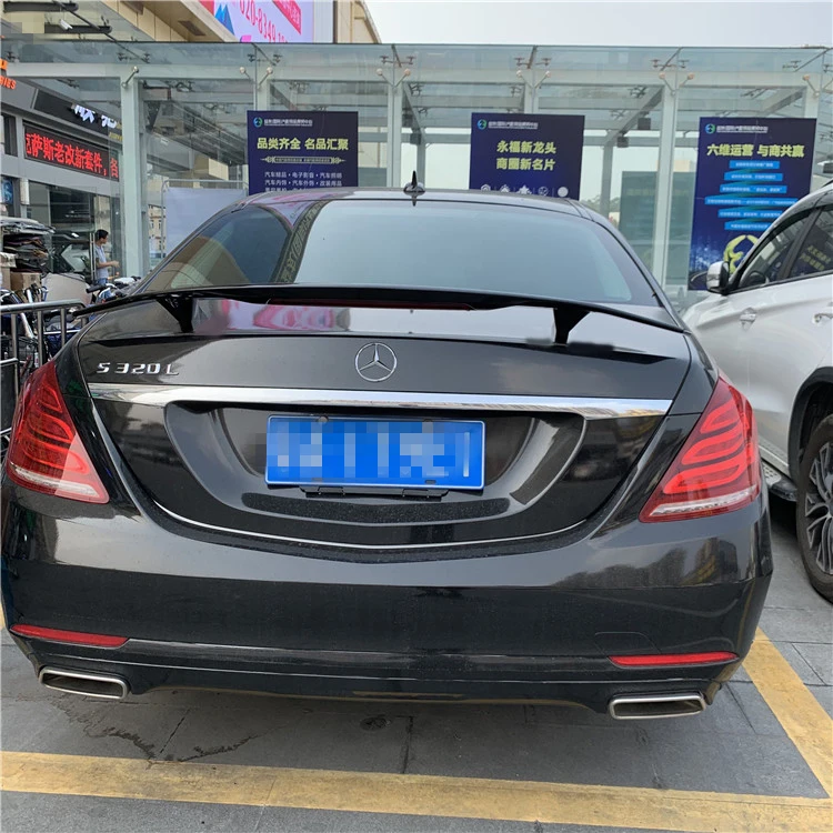Спойлер для W221 2011-2017 Mercedes-Benz W222 S-class S300 S350 спойлер NF ABS пластик Материал заднее