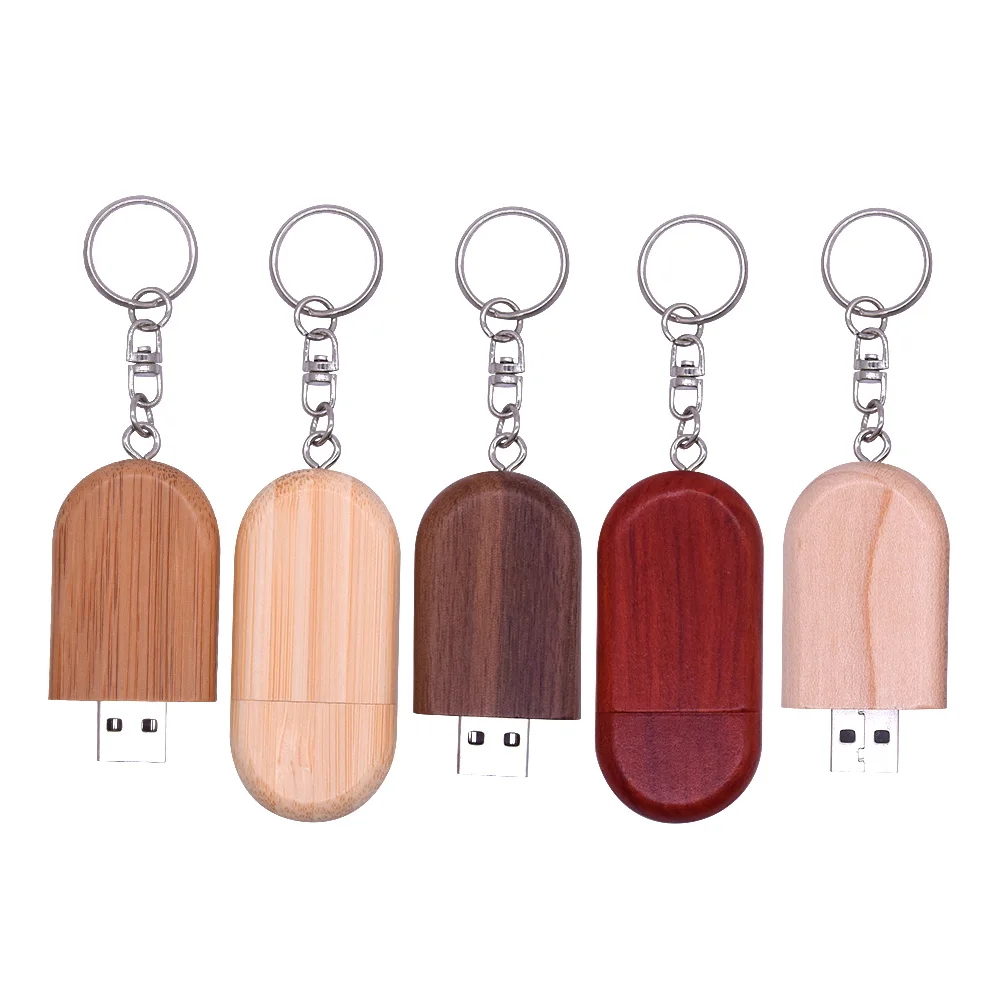 USB 2 0 популярный деревянный фонарик новый ключ с коробкой 64 ГБ 32 16 8 флэш