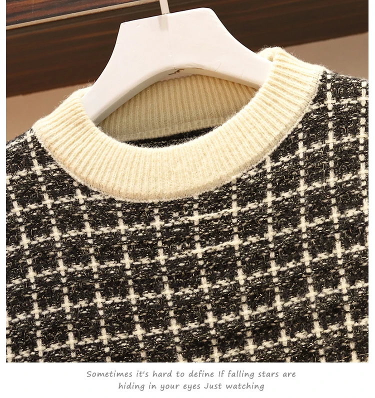 Большой плюс размер Sweater свитер одежда розовый комплект юбки для девочек костюм женский осенний комплект из 2 предметов s свитер+ юбка комплект из 2 предметов Vestidos