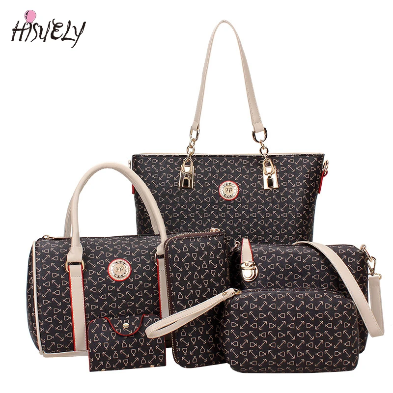 Женская сумка через плечо 6 комплектов|bag hot sale|composite bagdesigner shoulder bag |