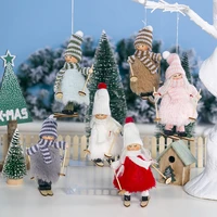 zerolife cute angel ski dolls pendant 2021 christmas tree hanging ornaments navidad decor for home noel new year gifts for kids
