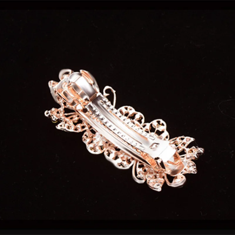 

Shiny Rhinestone Hairpins Women Fashion Style Hair Accessories Alloy Hairwear Crystal Hairclip