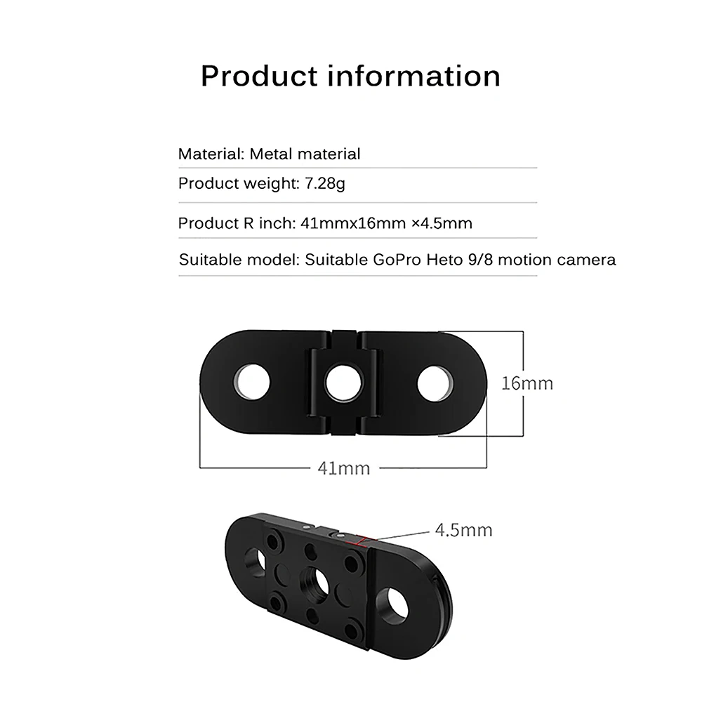 Штатив монопод крепление 1/4 Универсальный двойной интерфейс s сплав база для GoPro