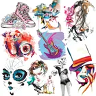 Мультяшная камера с утюгом, модные нашивки для девочек, детские нашивки для одежды, наклейки для одежды, сделай сам, Термотрансферная аппликация для одежды