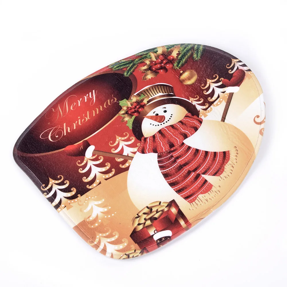 3 шт/4 шт набор полиэстер Рождественский Снеговик занавеска для душа Ванная