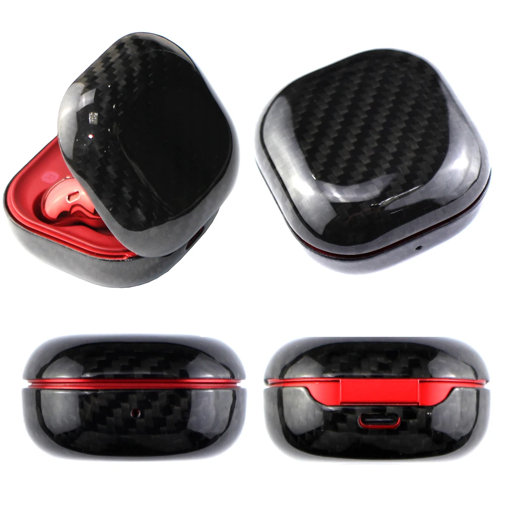 

Carbon For Samsung Galaxy Buds Pro Protective Cover Case Carbon fiber Case For Galaxy Buds Live Bluetooth Wireless Headset shell