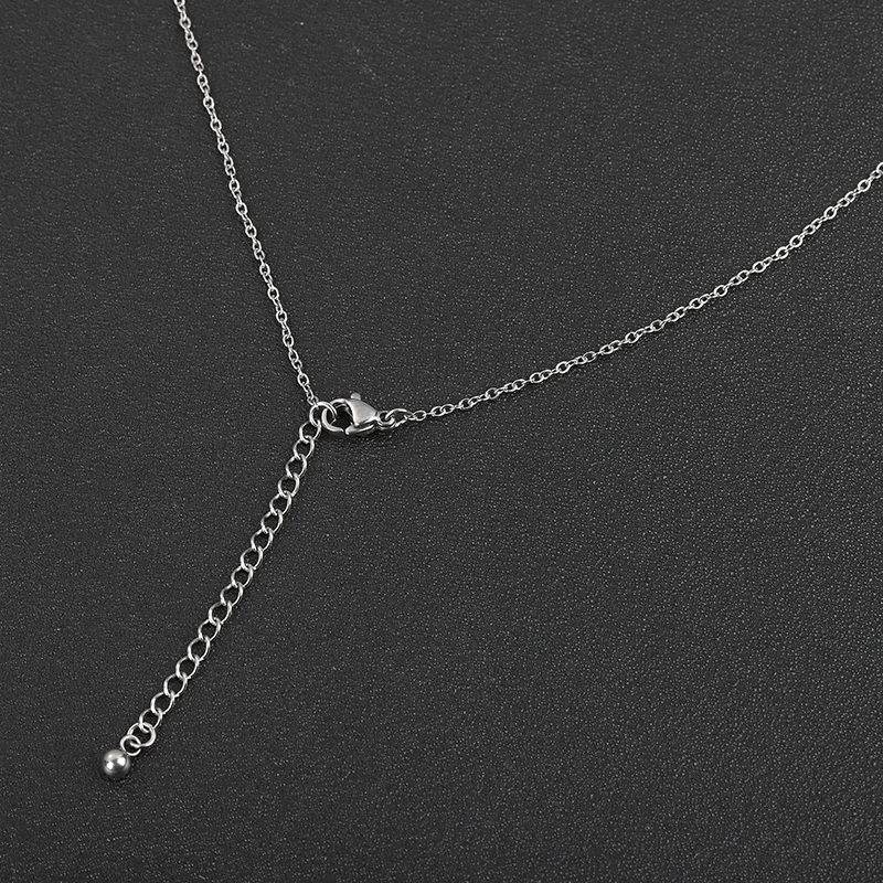 

Fashion Titanium Steel Pendant Necklace Clavicle Chain Necklaces for Women Jewelry Birthday Present Choker Jewelry