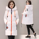 Новая женская куртка, зимние облегающие куртки и пальто из хлопка, длинное пальто большого размера, толстое пальто для женщин
