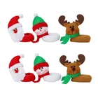 1 шт. Рождественская чашка, карточка, Рождественское украшение, шапка Санты, бокал для вина, украшения для рождественской елки, украшение для вечерние, новогодний подарок 2022