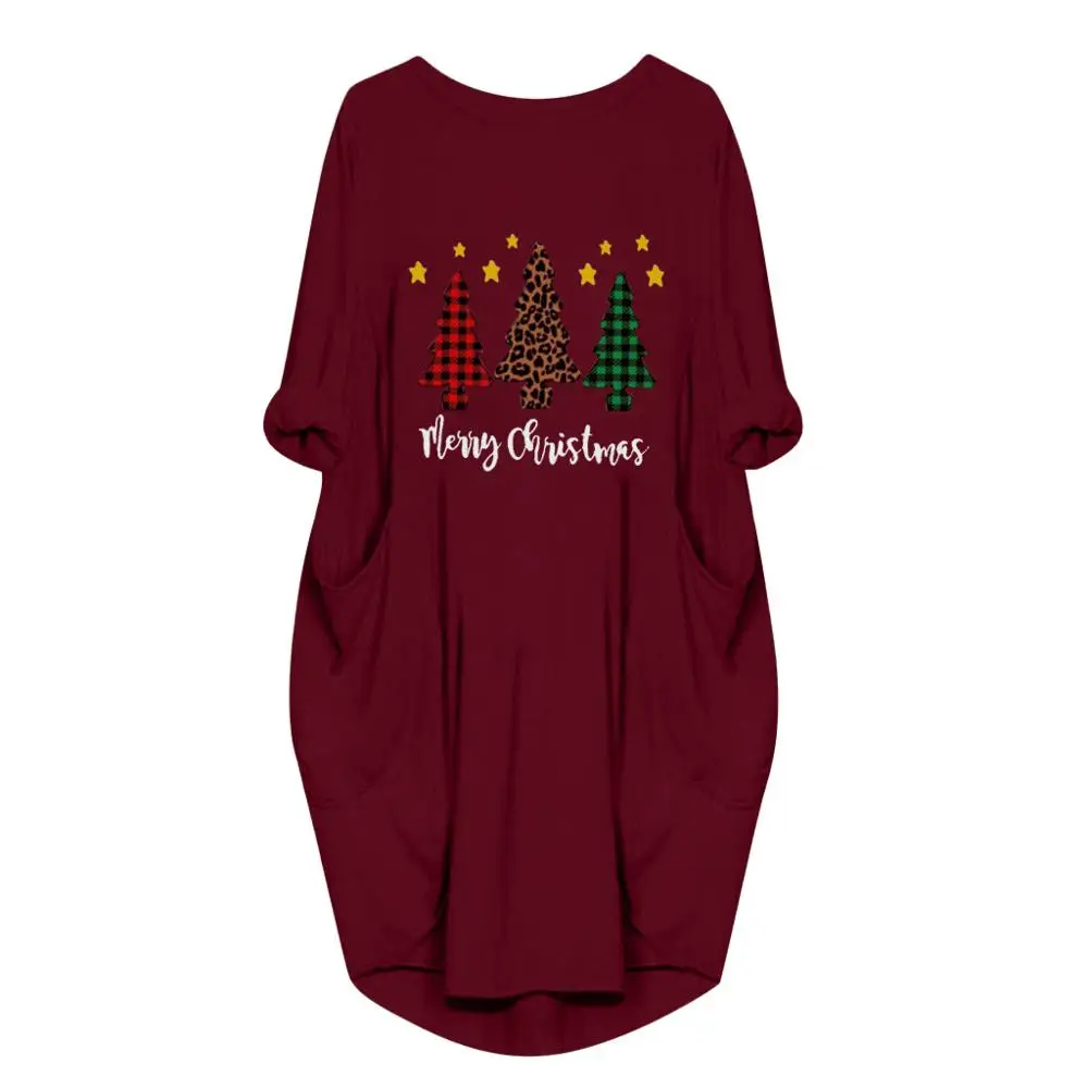 Повседневные свободные платья размера плюс женские осенние зимние новые модные