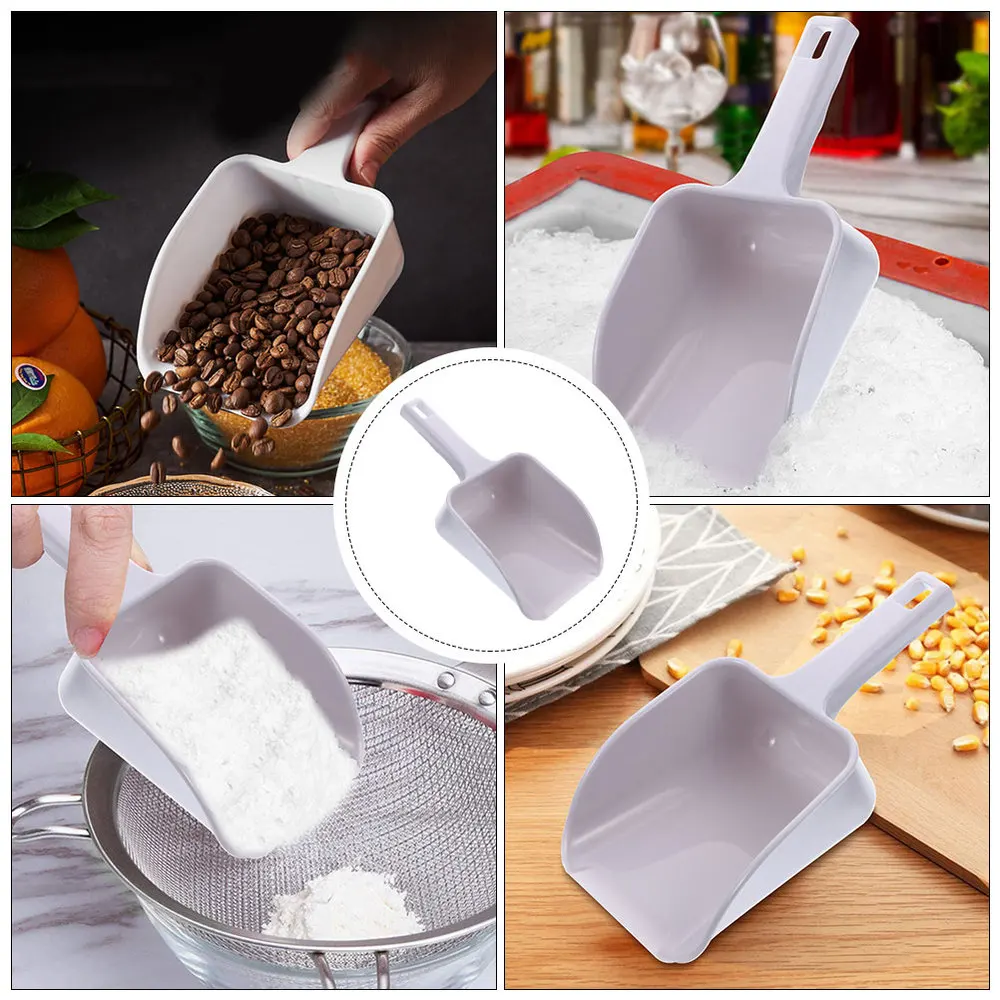 

1Pc Food Scoop Ice Cube Shovel Ice Scoop Flour Shovel Food Shovel (White)