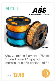 Производитель 3D нити ABS нити 1,75 многоцветные 1 кг пластиковые катушки 3D Принтер Нити impressora 3D нити