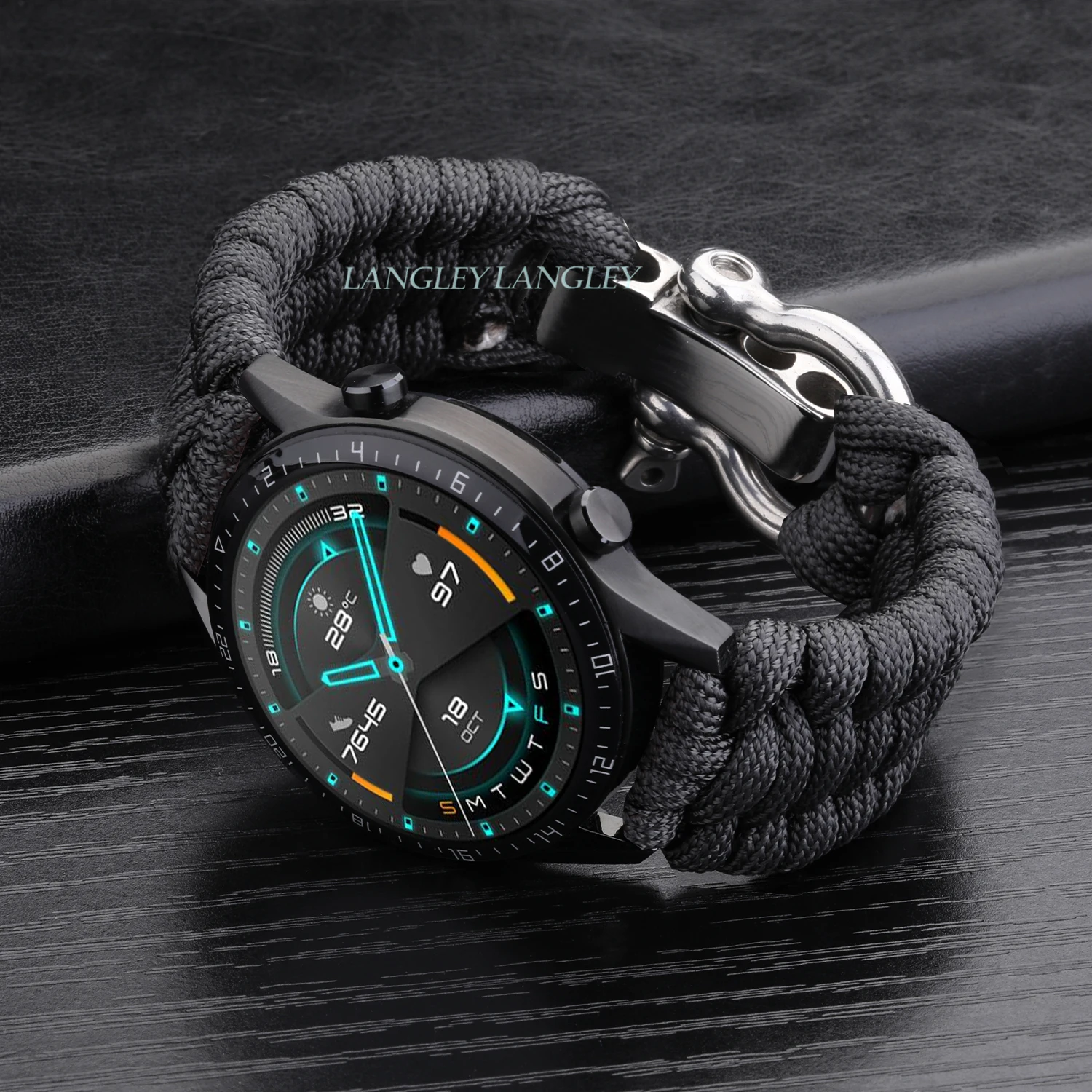 Nylon Strap for Samsung Galaxy Watch 3 41mm 45mm Band 42mm 46mm strap for huawei gt 2 42 mm Adjustable Buckle Rope watch band