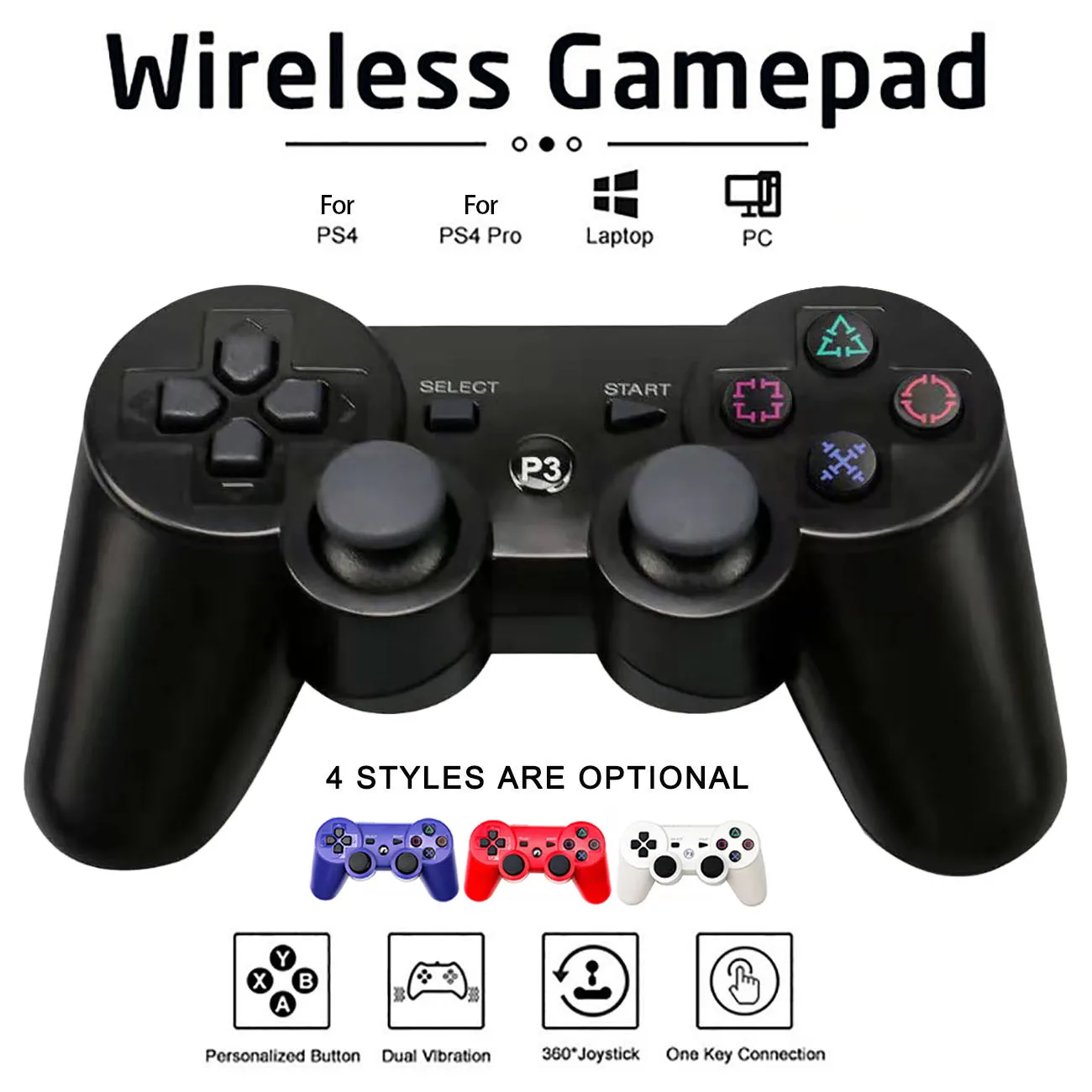 Беспроводной Bluetooth геймпад для SONY PS3 джойстик консоль игровой контроллер игр 3