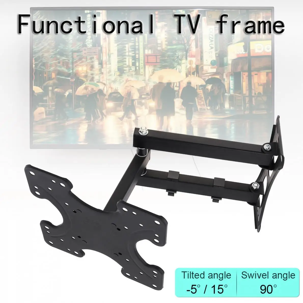 Настенный кронштейн для телевизора 50 кг поддержка рамы наклон 15 градусов с