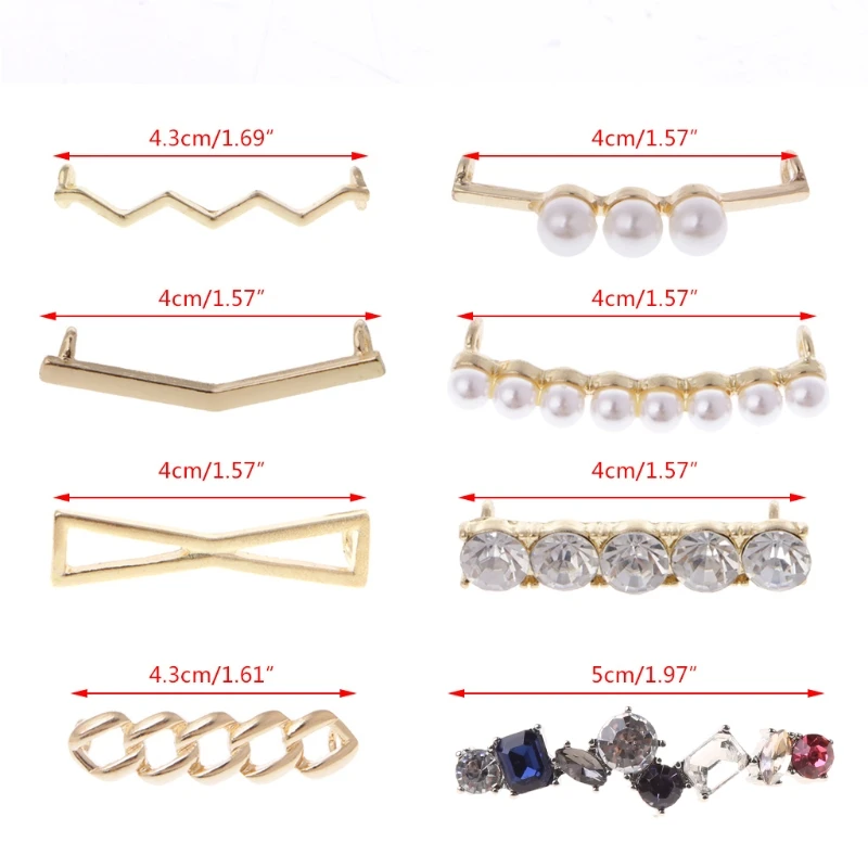 Зажимы для шнурков украшения подвески искусственный жемчуг стразы аксессуары