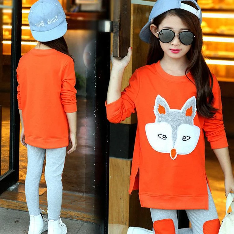 Осенняя одежда для маленьких девочек комплект одежды из 2 предметов с длинными